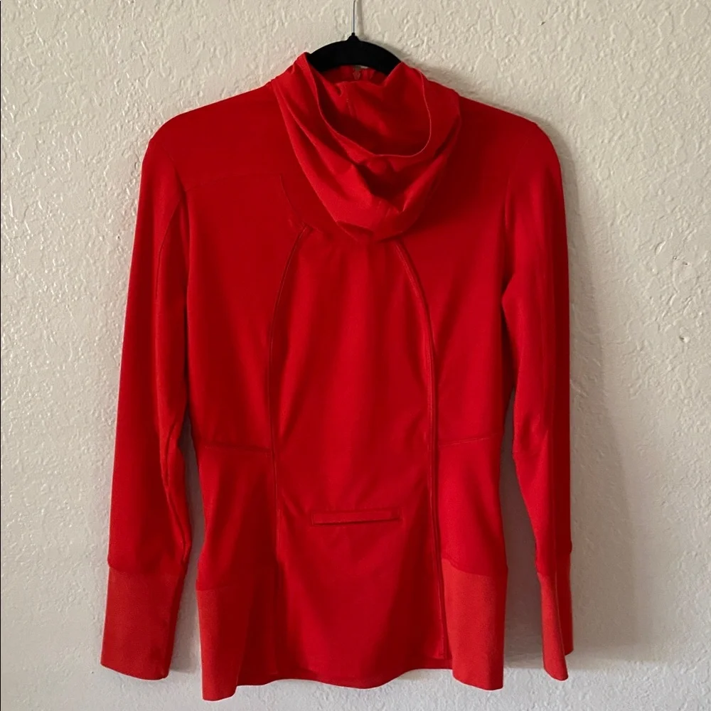 Adidas by Stella McCartney Red Activewear Top Logo Size M Orange Red Workout
